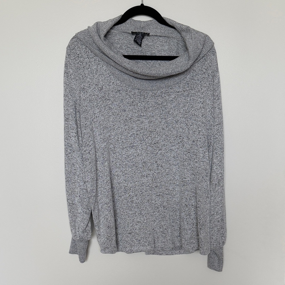 Grace Heather Gray Cowl Neck Sweater